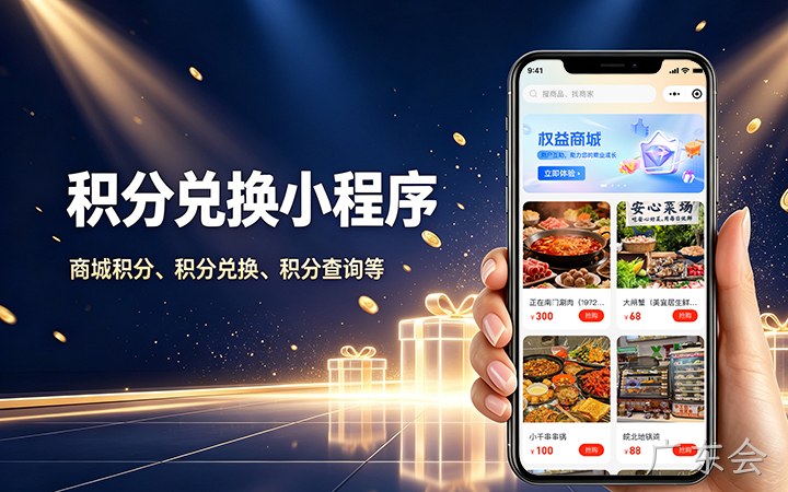 广东会积分商城小程序开发_会员积分兑换系统定制